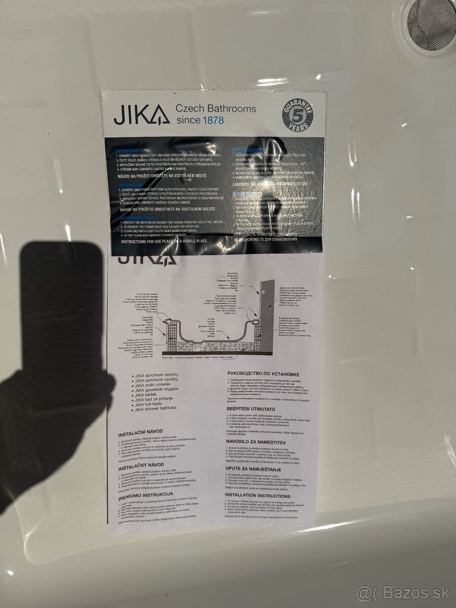 Predám sprchovú vaničku Jika - 2