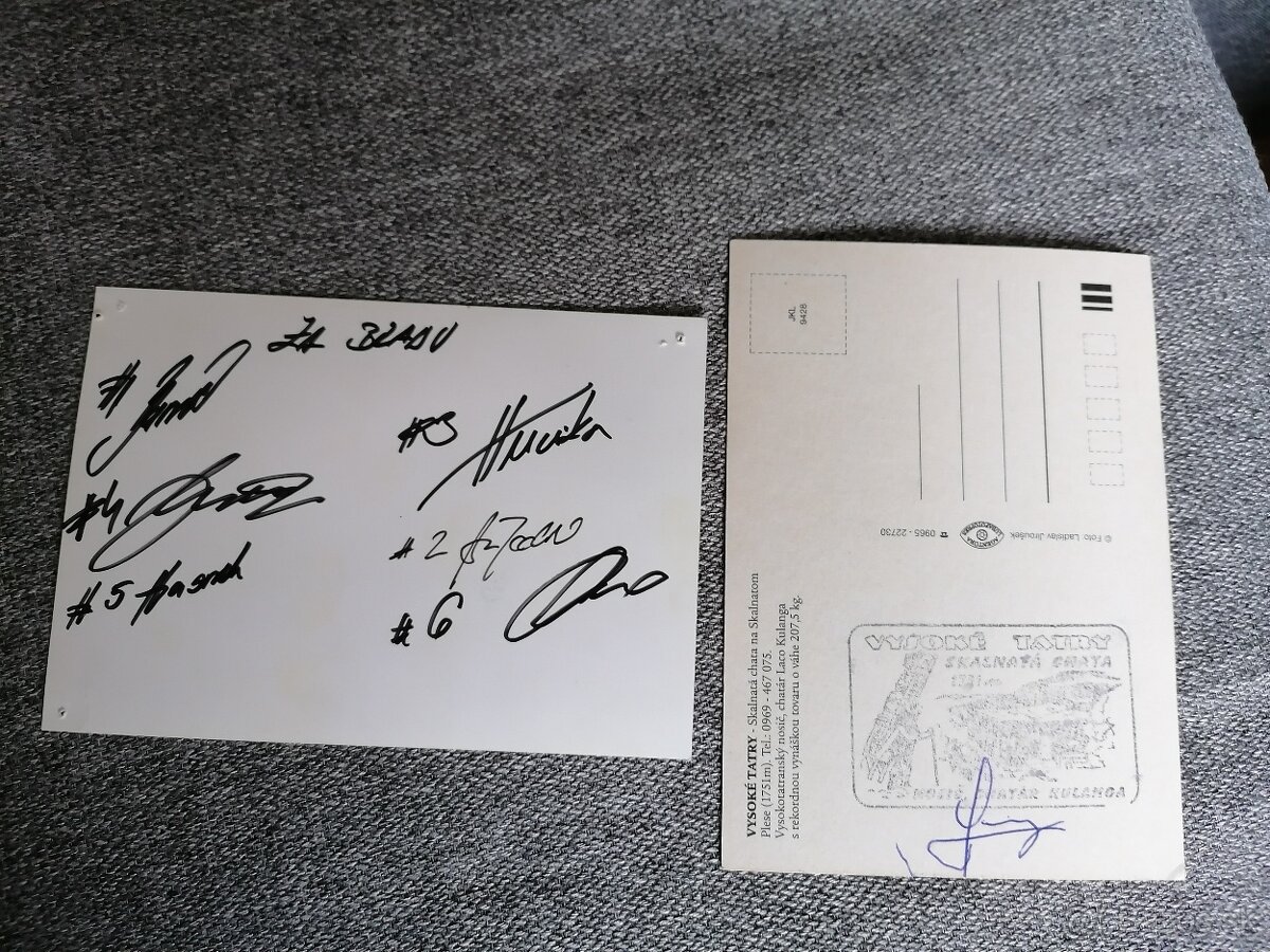 Predám autogramy - 2