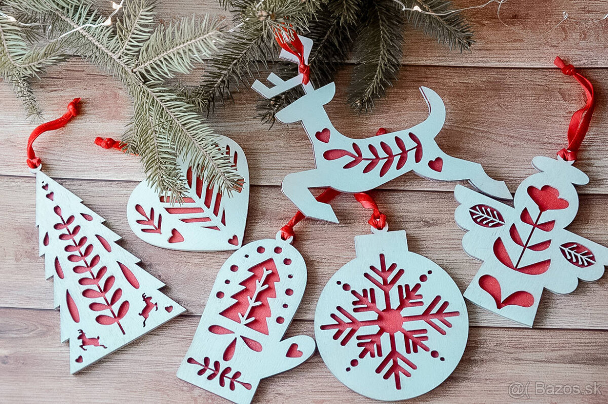 Predám vianočné ozdoby mix všetkého, dekorácie na stromček, - 2