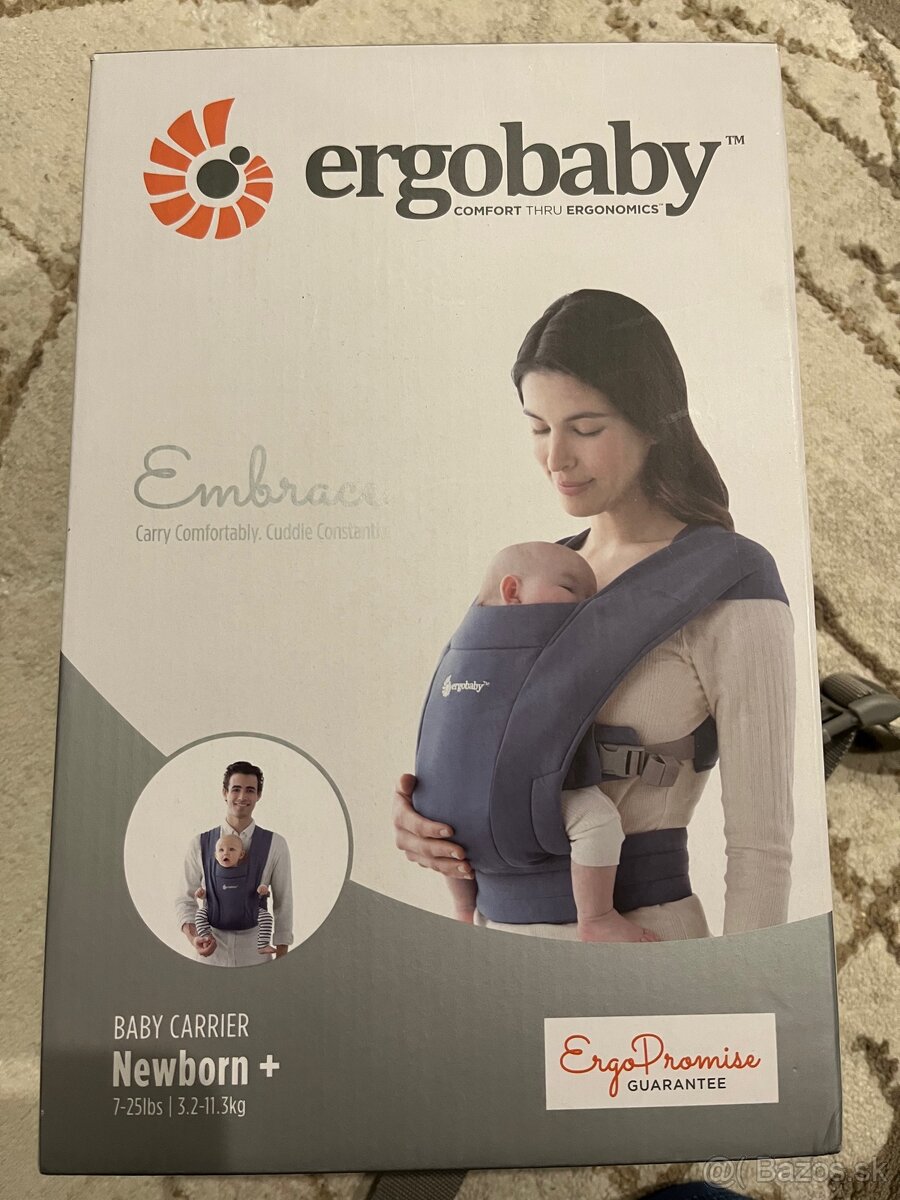 Ergonomický nosič Ergobaby Embrace Soft Navy - 2