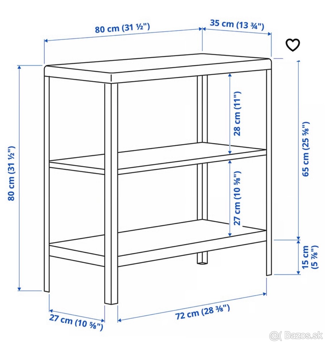 Kovový regál Kolbjörn Ikea - 2
