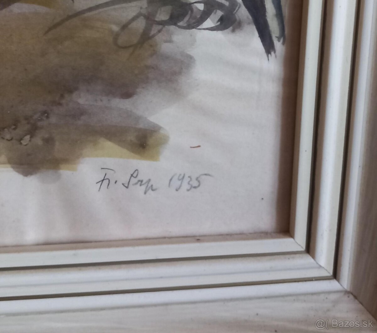 Akvarel František Srp rok 1935 - 2