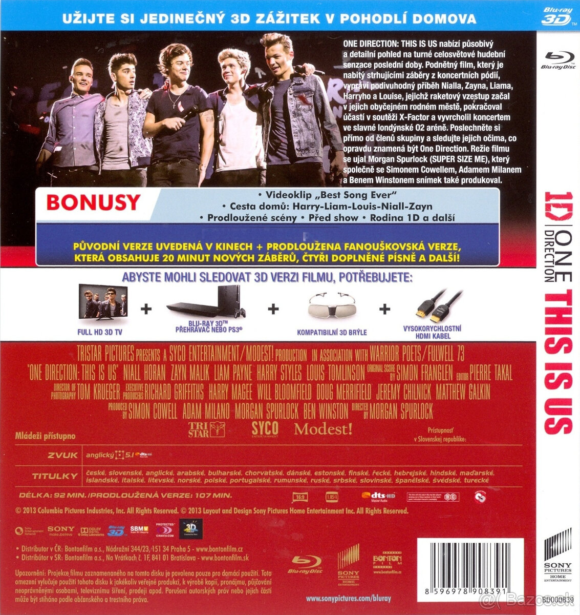 1D This is Us 3D Blu-ray - Len 3D DISK - 2