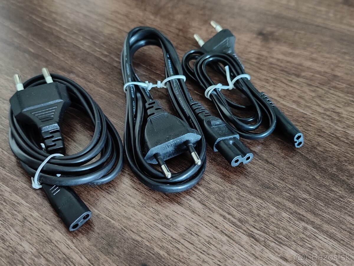 Rozne napajacie sieťové kable 230V 2-pin - 2