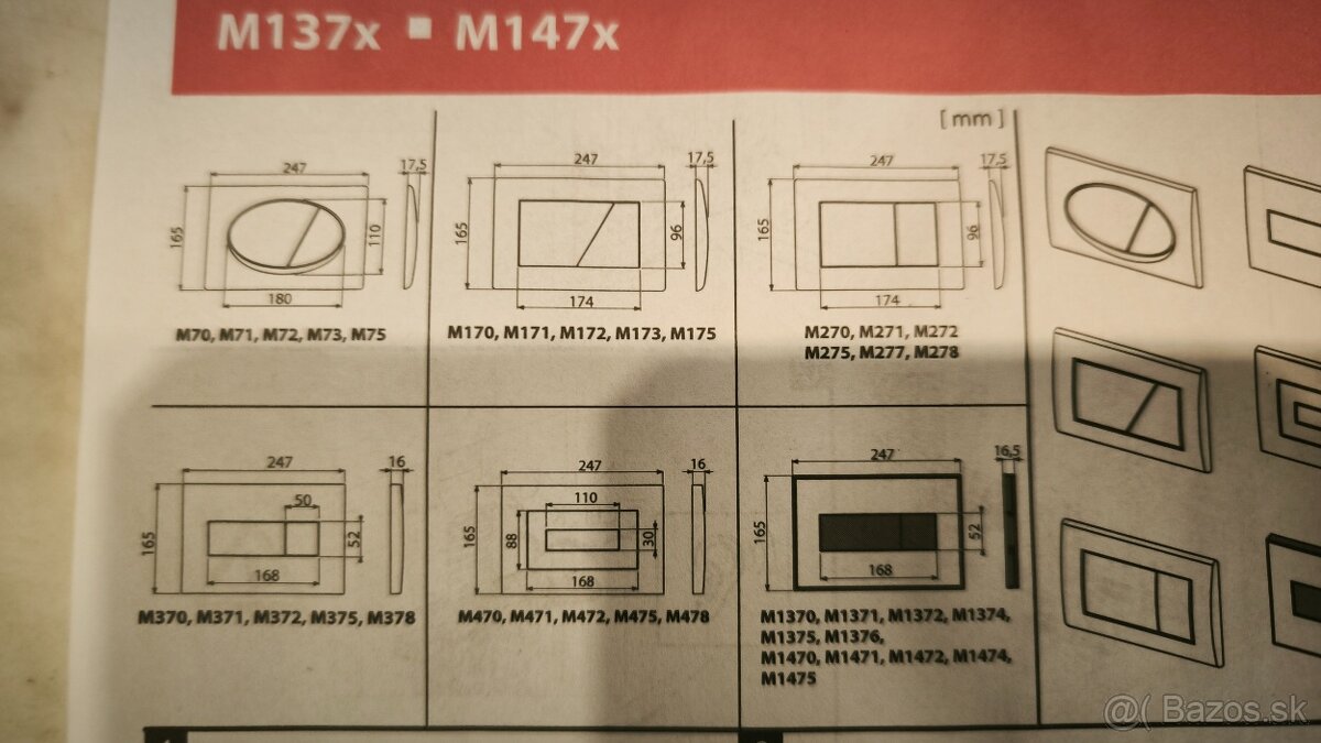 kombi tlacidlo na geberit - 2