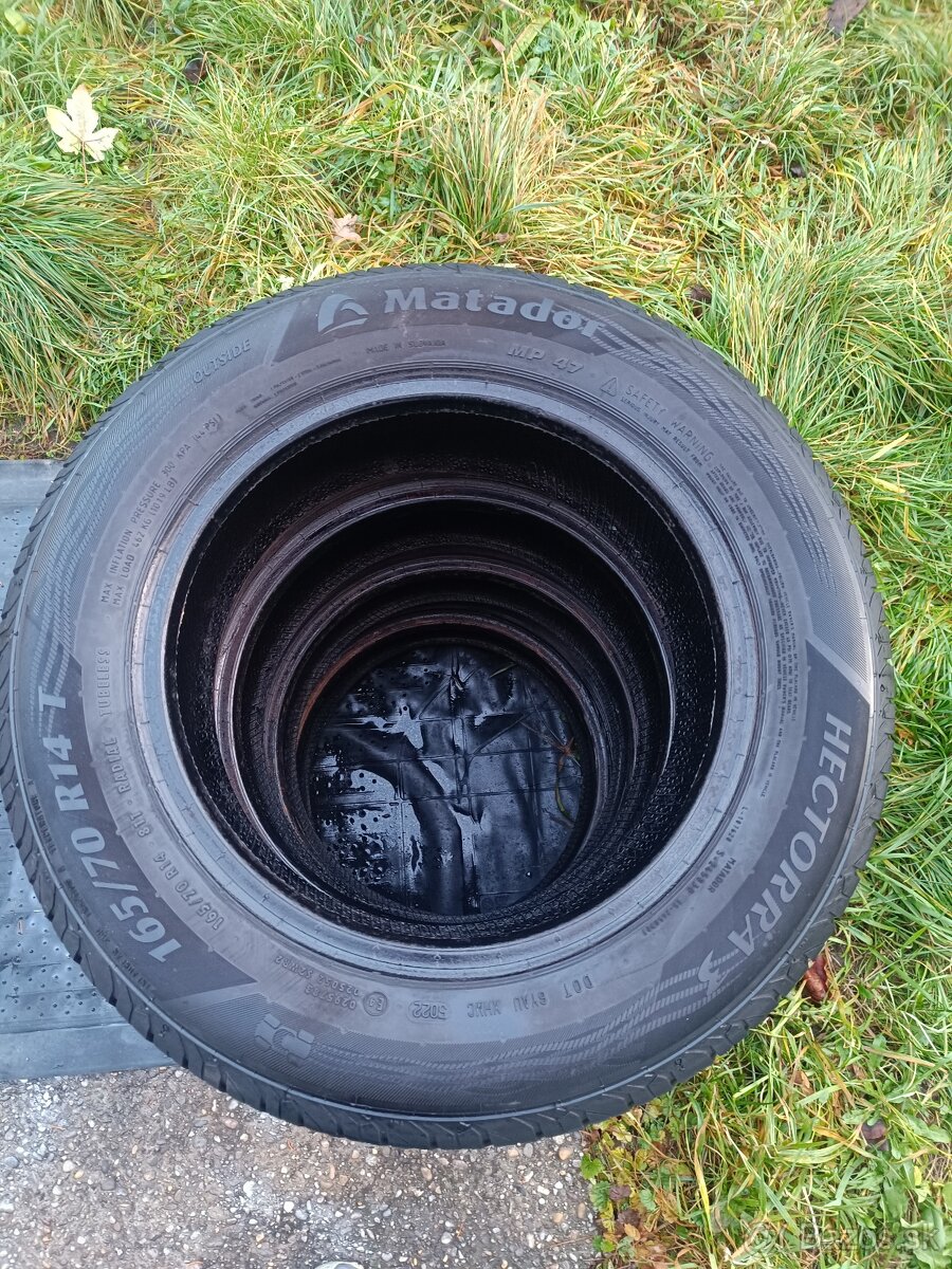 LETNÉ PNEUMATIKY 165/70 R14, r.v.12/2022 - 2