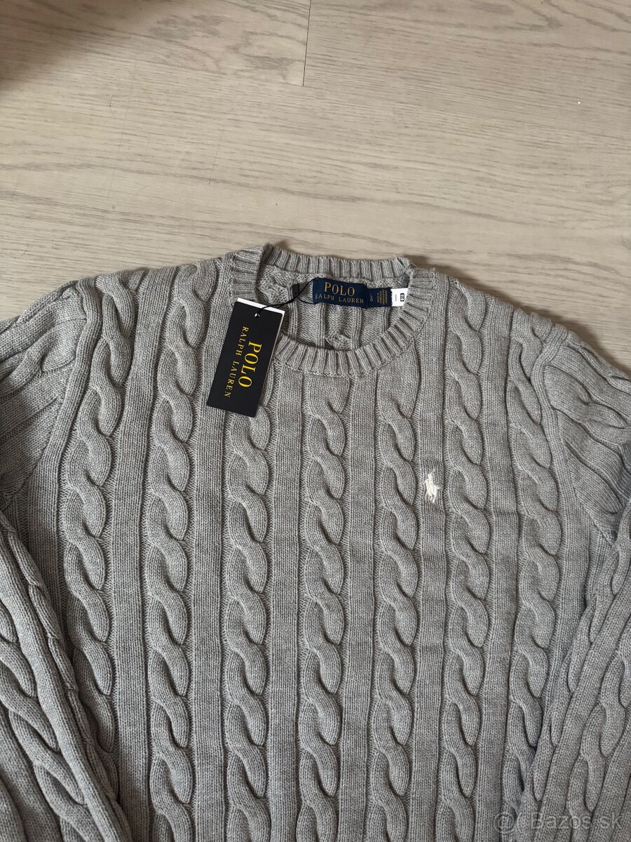 Ralph Lauren sveter šedý - 2