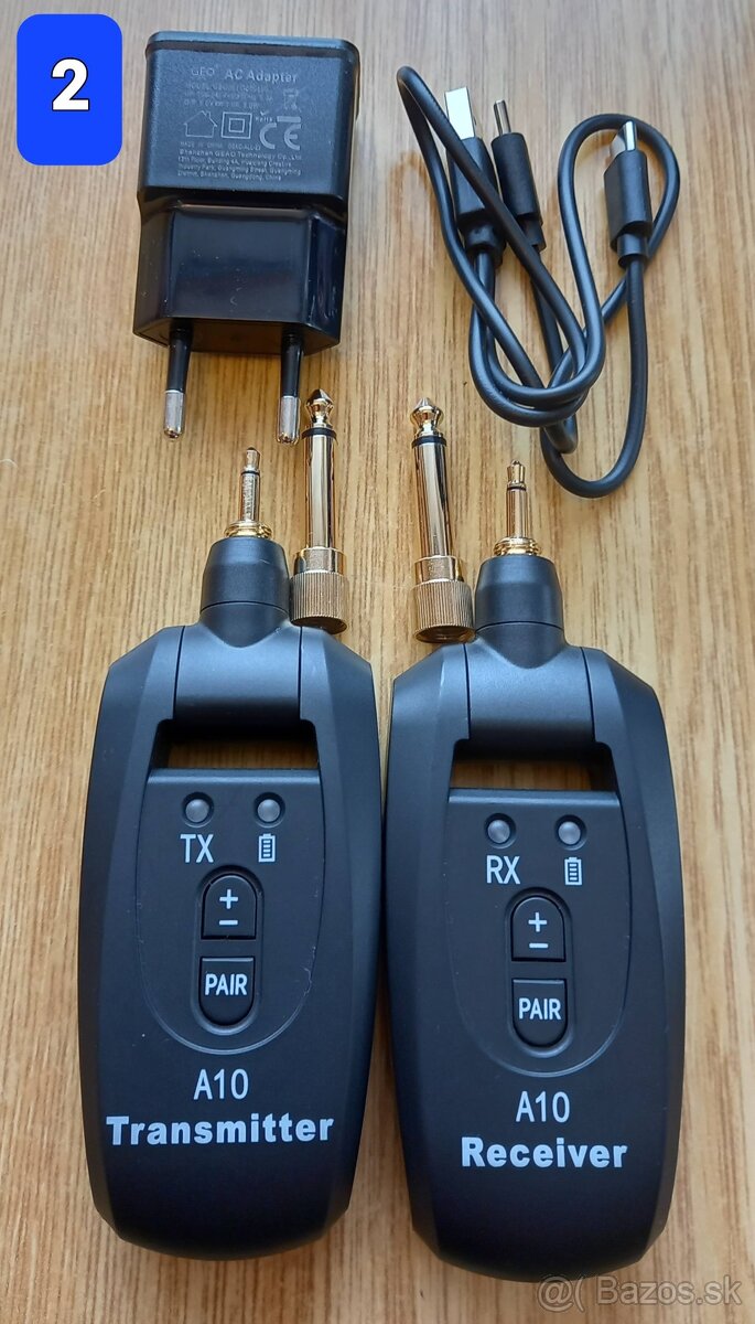 Vysielačka na gitaru + prijímač. - 2
