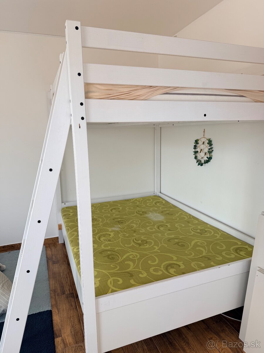 Poschodová posteľ 207x145 cm - 2