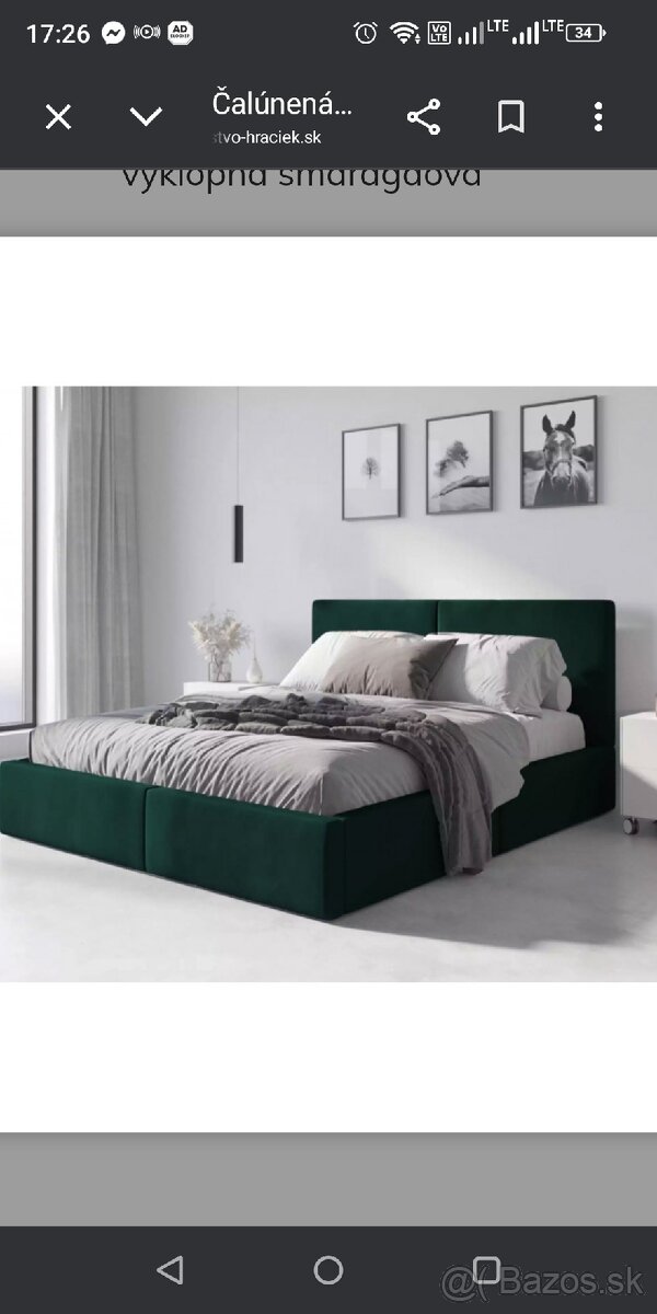 Predám celočalúnenú manželskú posteľ - 2