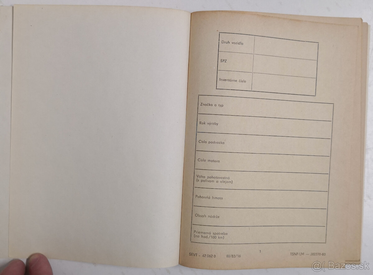 Traktorový denník nevyplnený 3x - 2