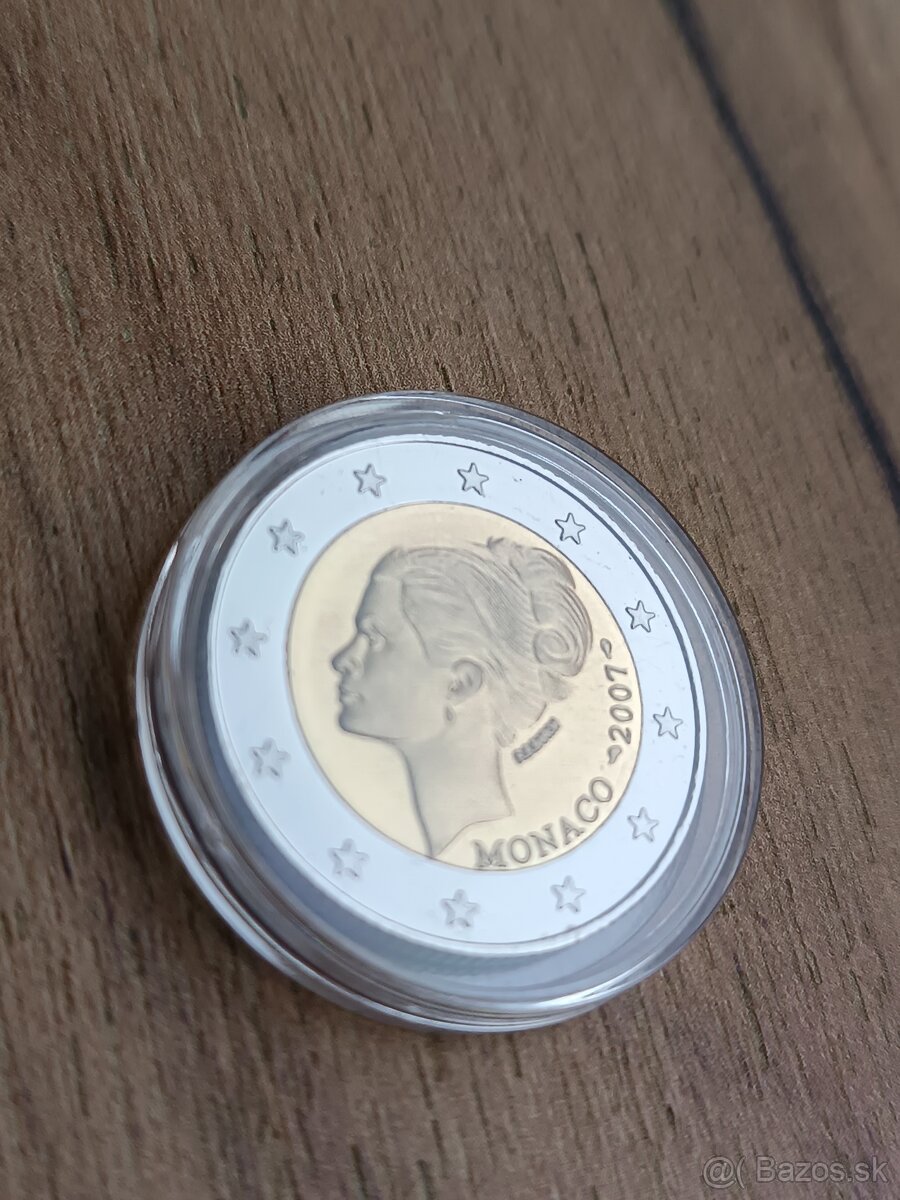 2€ Monako 2007, Grace Kelly,replika - 2
