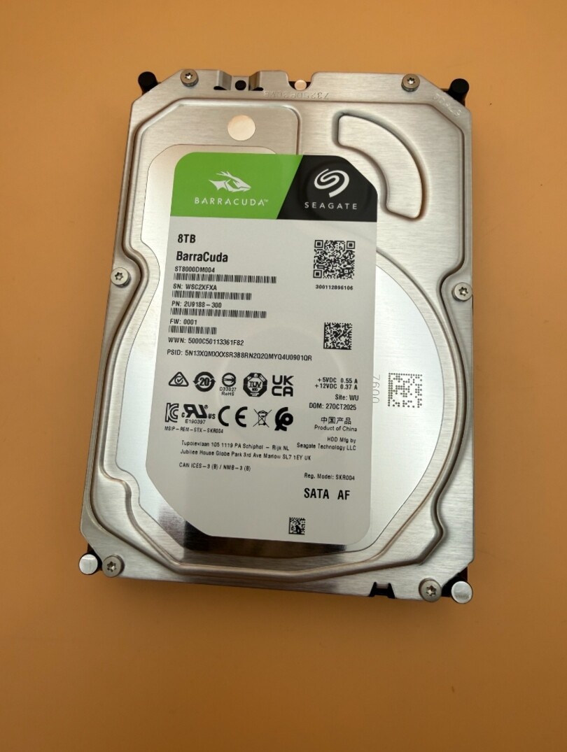 Harddisk Seagate BarraCuda 8TB HDD SATA 100% stav - 2