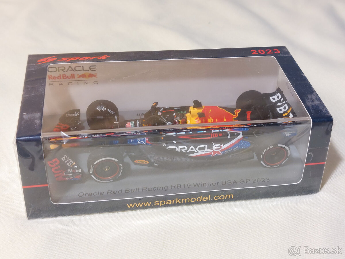 Max Verstappen 2023 Red Bull RB19 USA Austin F1 model 1:43 - 2