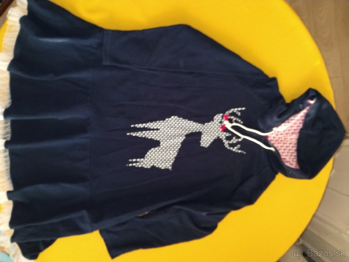 Mikinové dámske šaty s kapucňou - 2