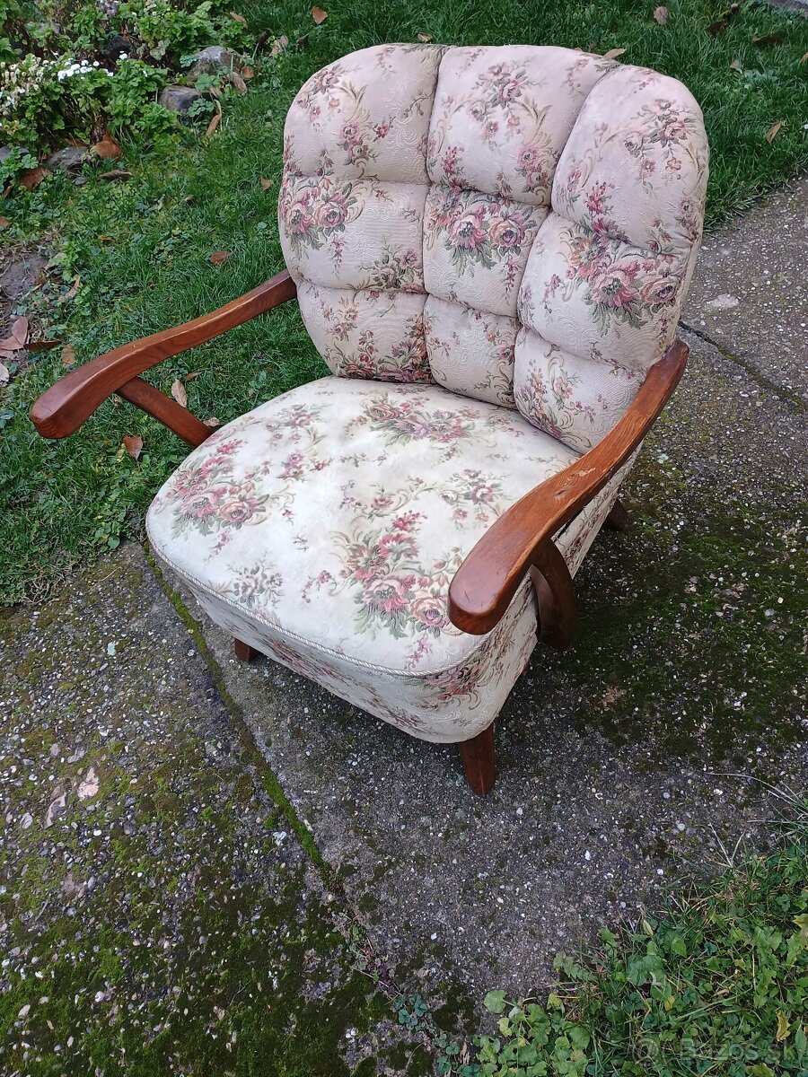 Retro kreslo 1 ks - 2