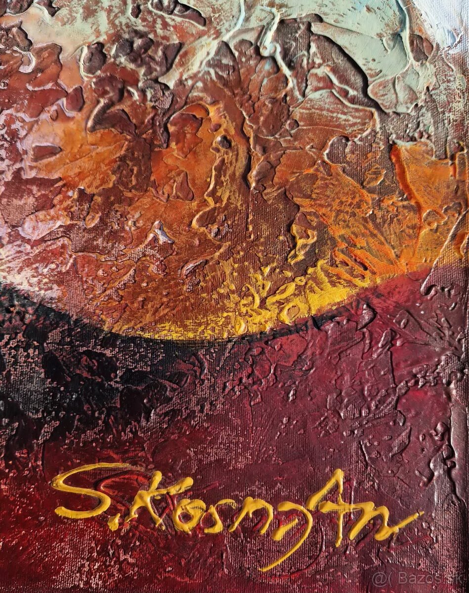 SHAUL KOSMAN - Saxofón a klavír (olejomaľba) nerámovaný - 2