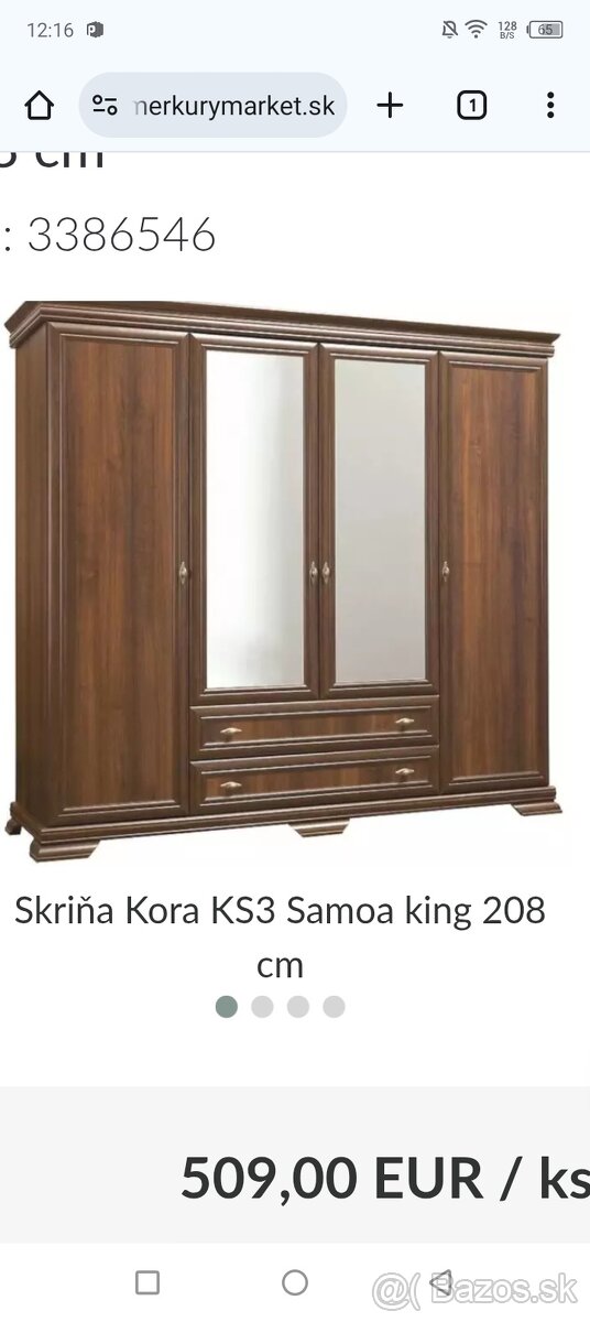 Skriňa šatníková - 2