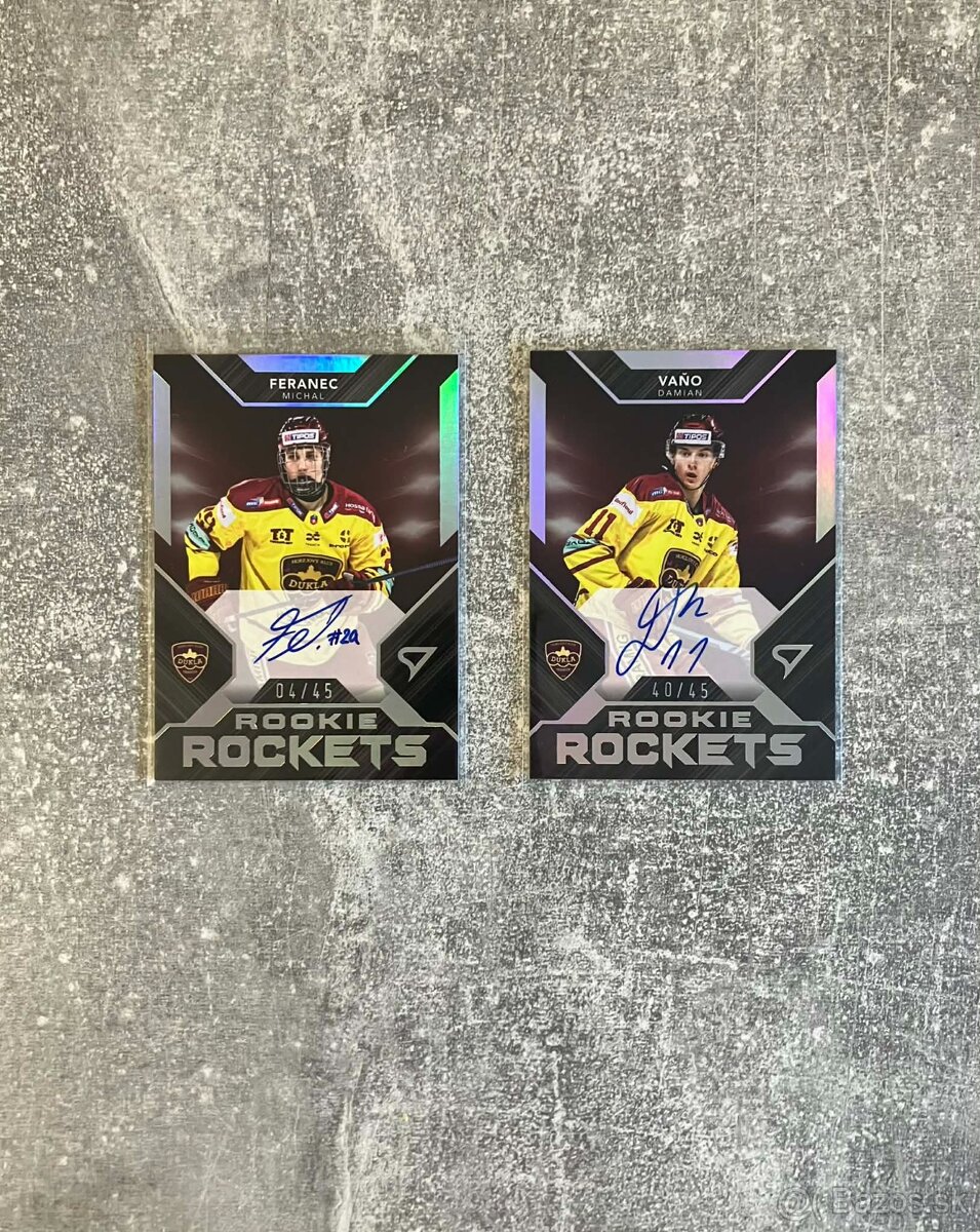 Hokejové kartičky podpísané TIPOS EXTRALIGA + repre - 2