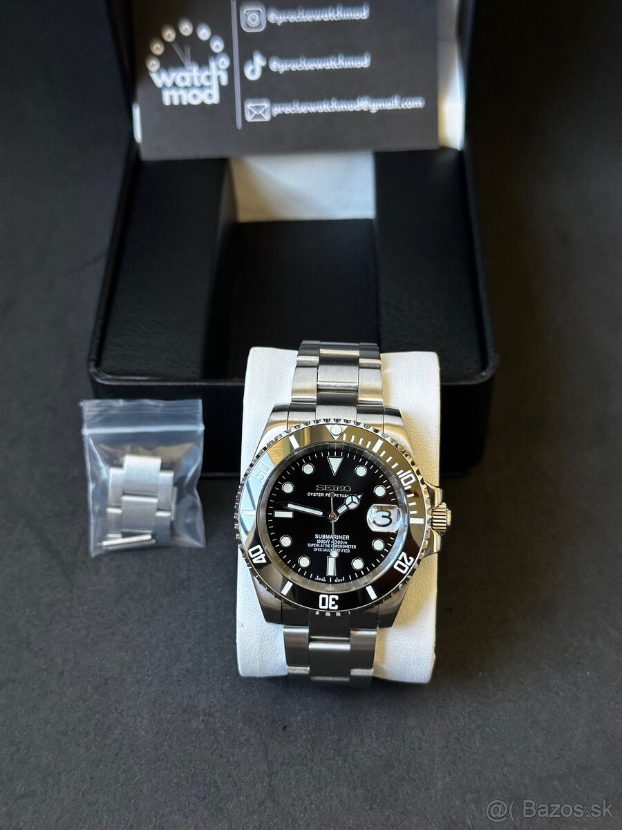Seiko mod Submariner Black - 2