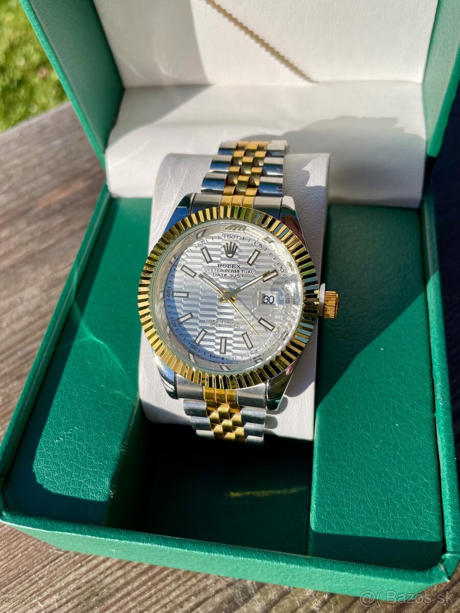 Rolex DateJust - 41mm, silver-golden, silver dial - 2