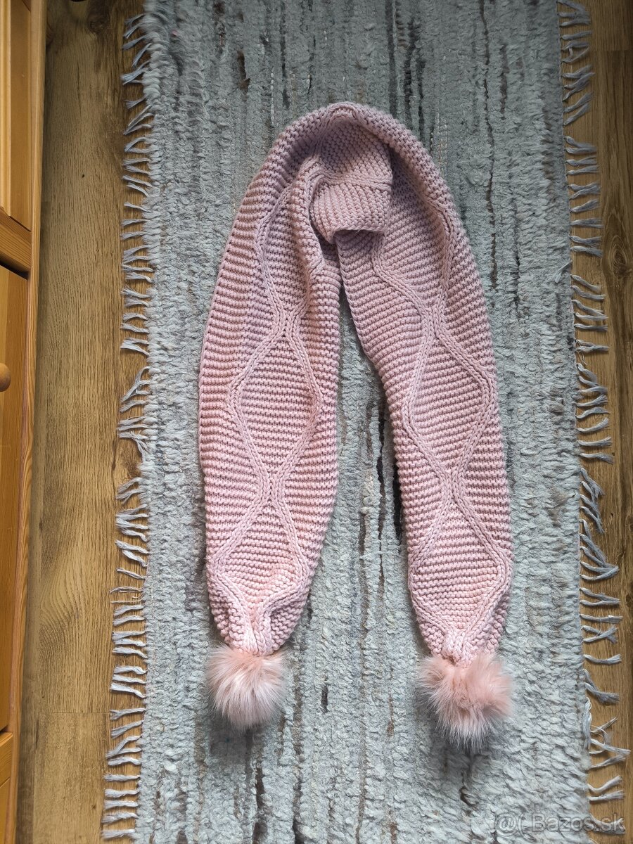 Dámsky šál Guess - púdrovo ružová - 2