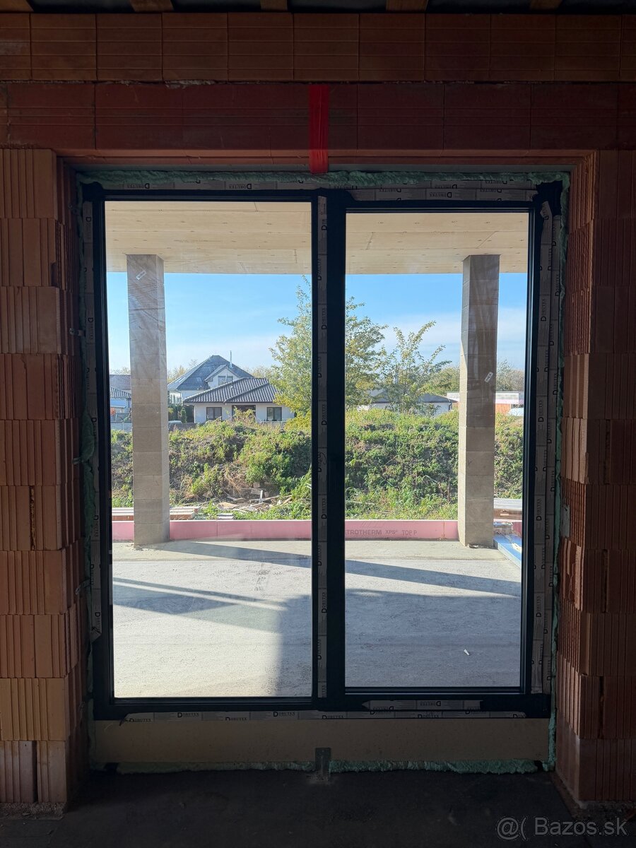 Hliníkové balkónové dvere 3sklo - 2