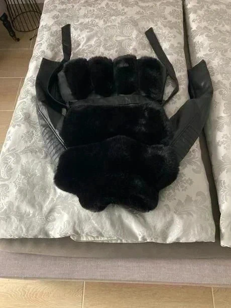 Dámska bunda s kožušinou - 2