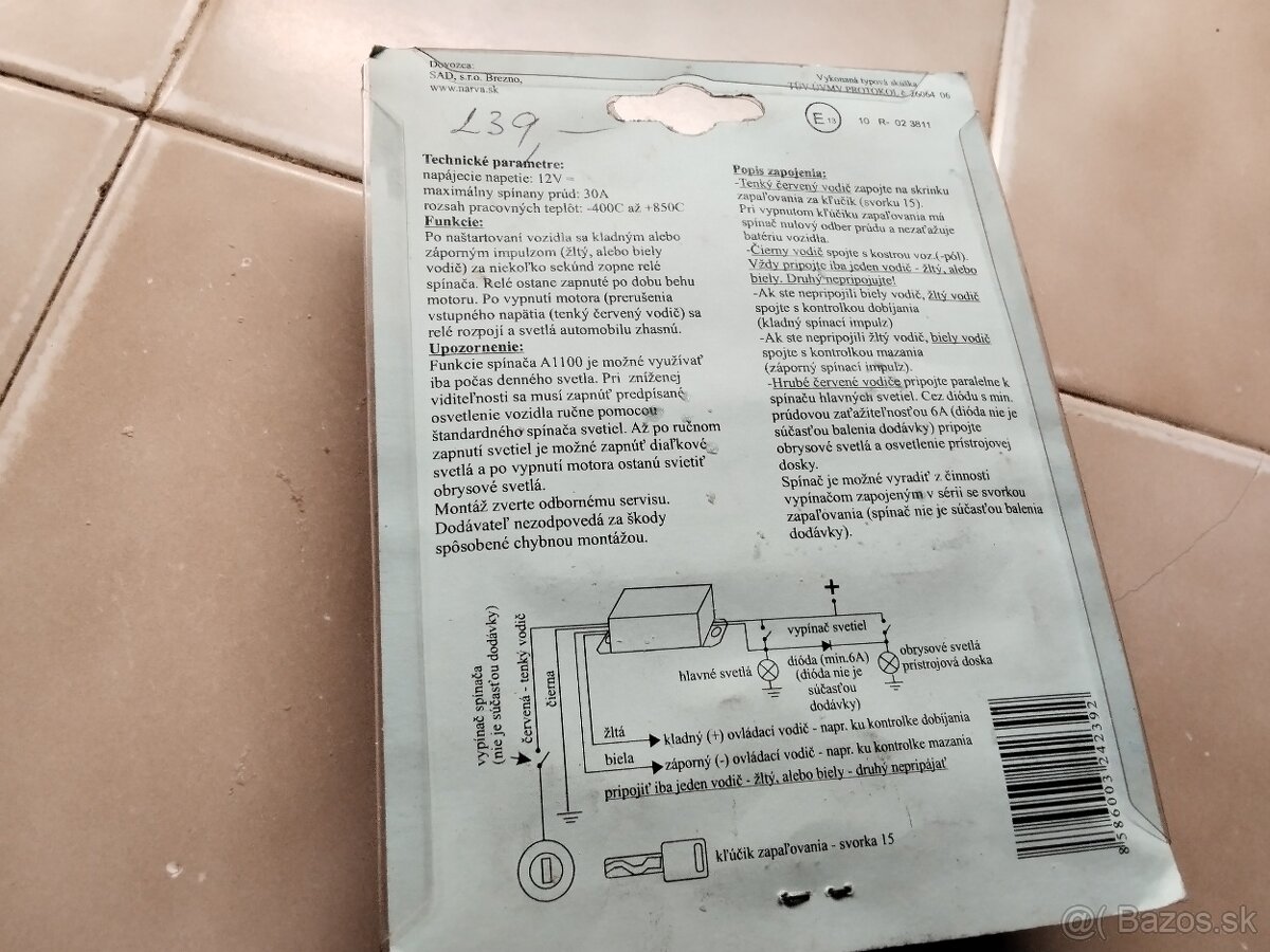 Automaticke zapalovanie svetla - 2