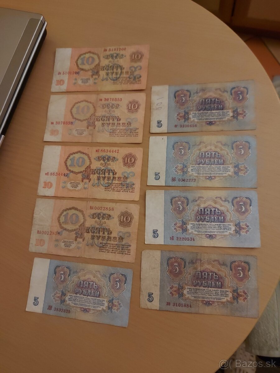 Staré bankovky. - 2