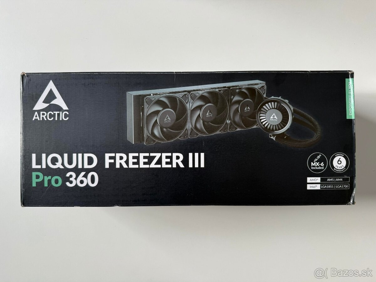 ARCTIC Liquid Freezer III Pro 360 čierna - 2