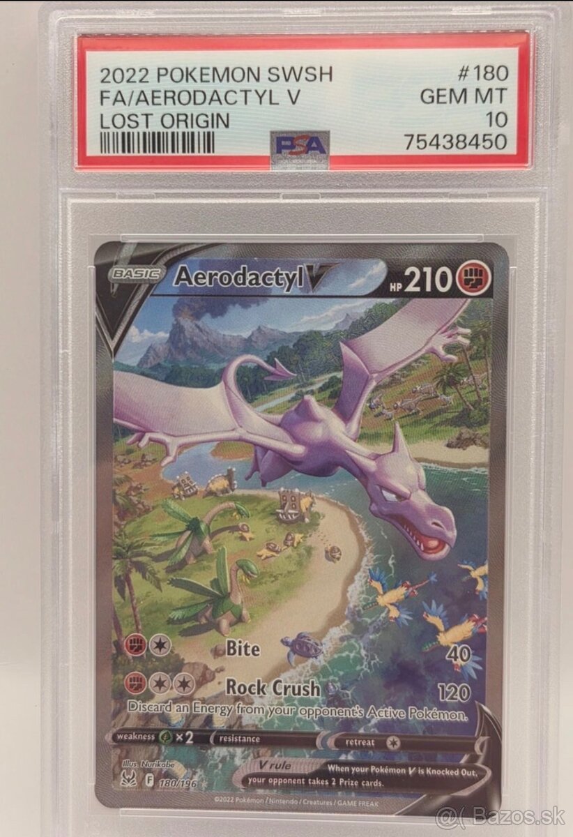 POKEMON LOST ORIGIN AERODACTYL PSA 10 - 2