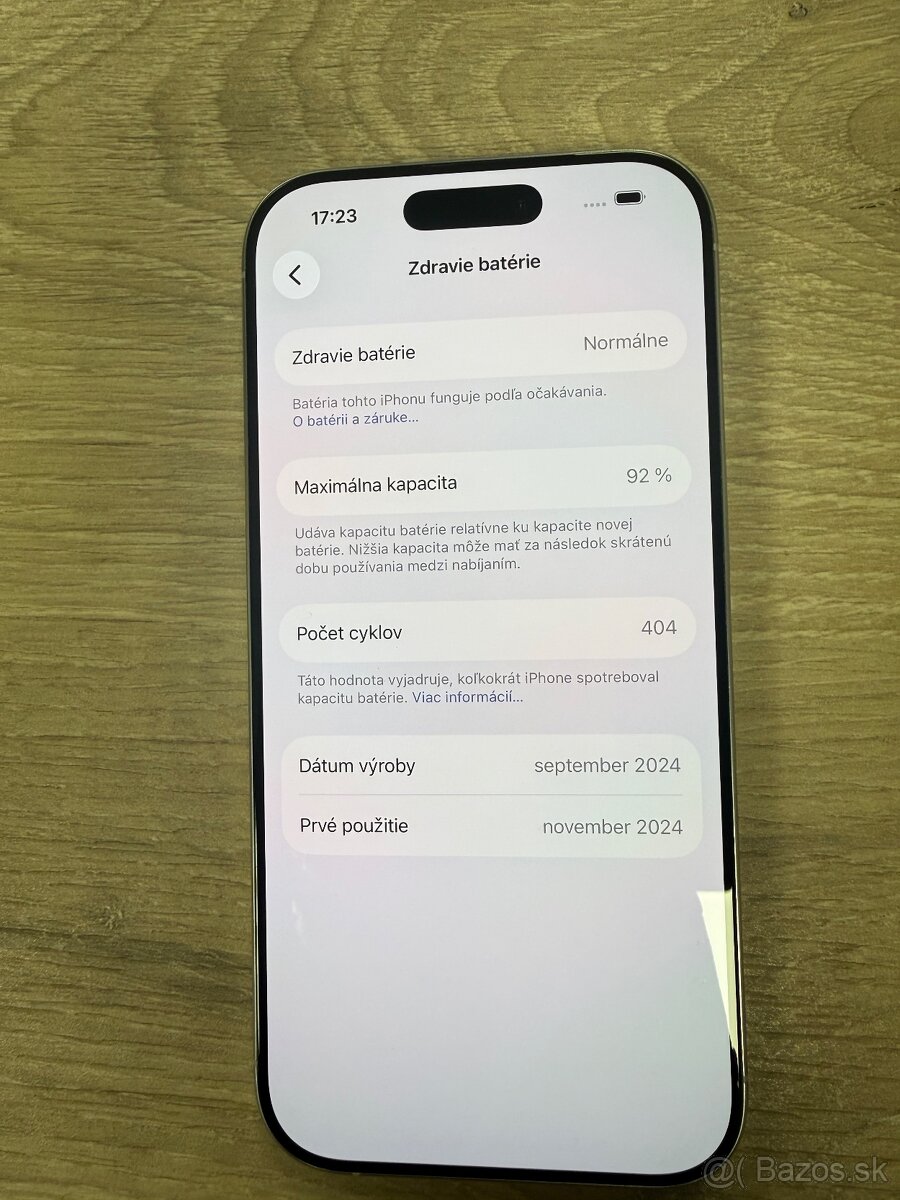 Predám iPhone 16 PRO 128GB Biely Titán - 2