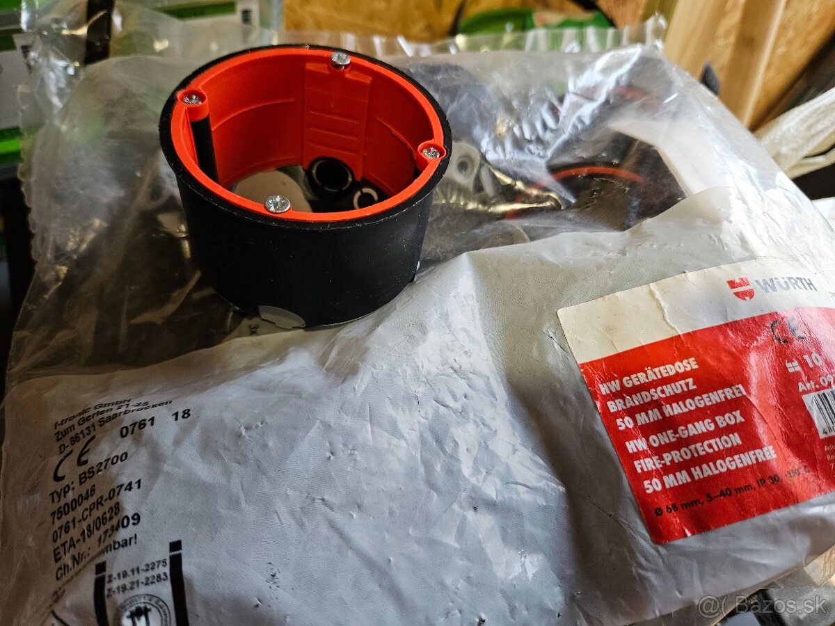 Protipožiarne krabičky IP30 Würth - 2