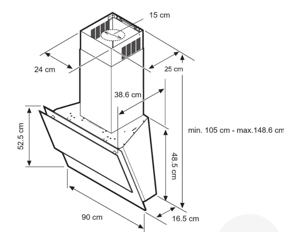 Novy samsung digestor 90cm - 2