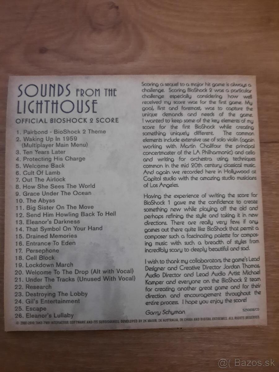 Sounds from the lighthouse Bioshock 2 Collector's edition C - 2