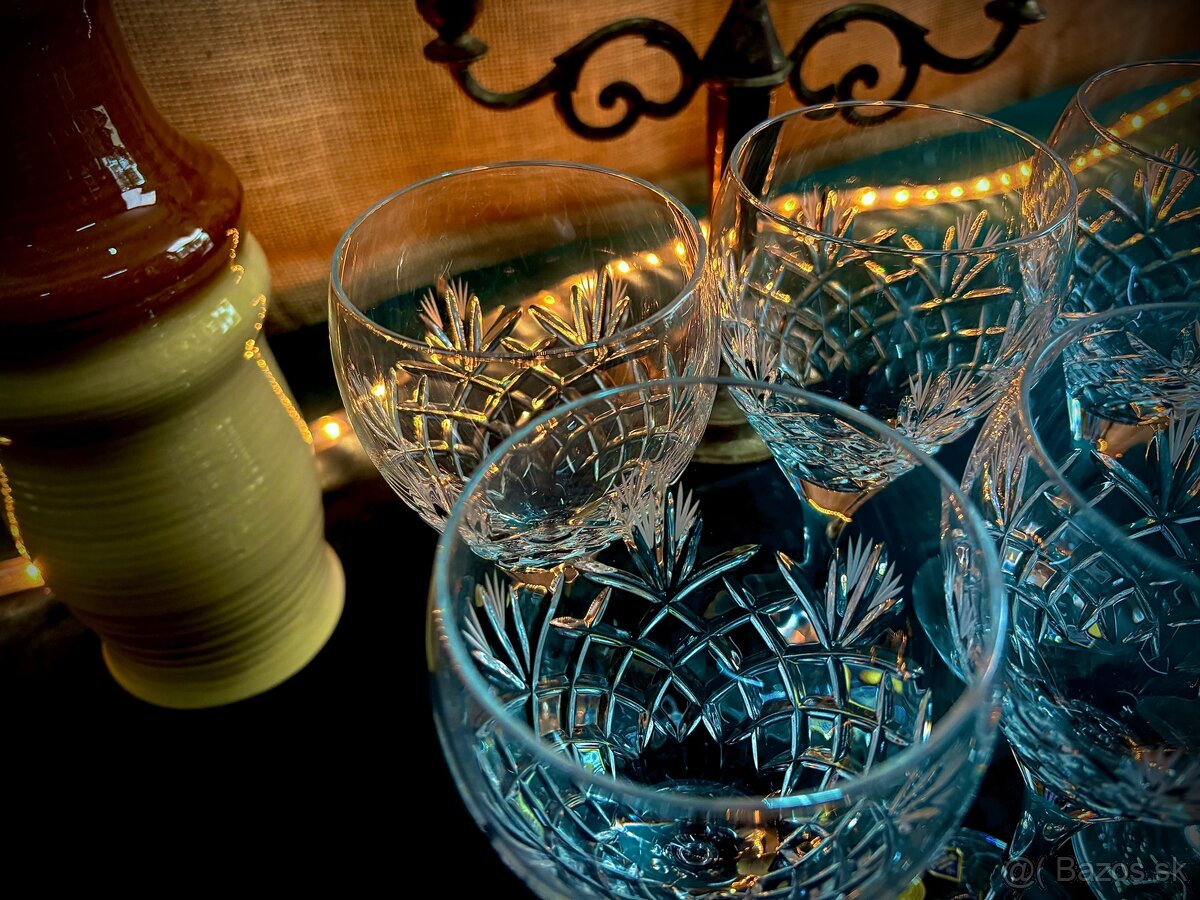 Bohemia kryštálové poháre na stopke - 2