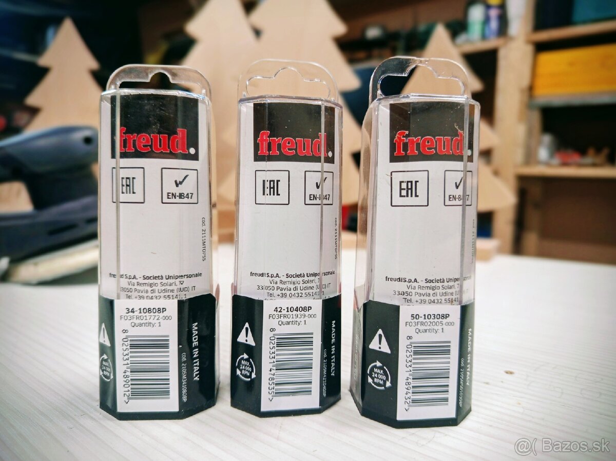 🔴 Predám profesionálne frézy FREUD – NOVÉ / NEPOUŽITÉ 🔴 - 2
