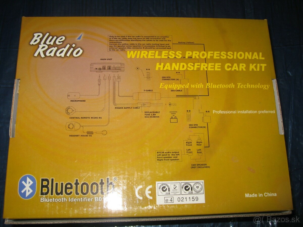 Bluetooth handsfree sada pre staršie autá nová - 2