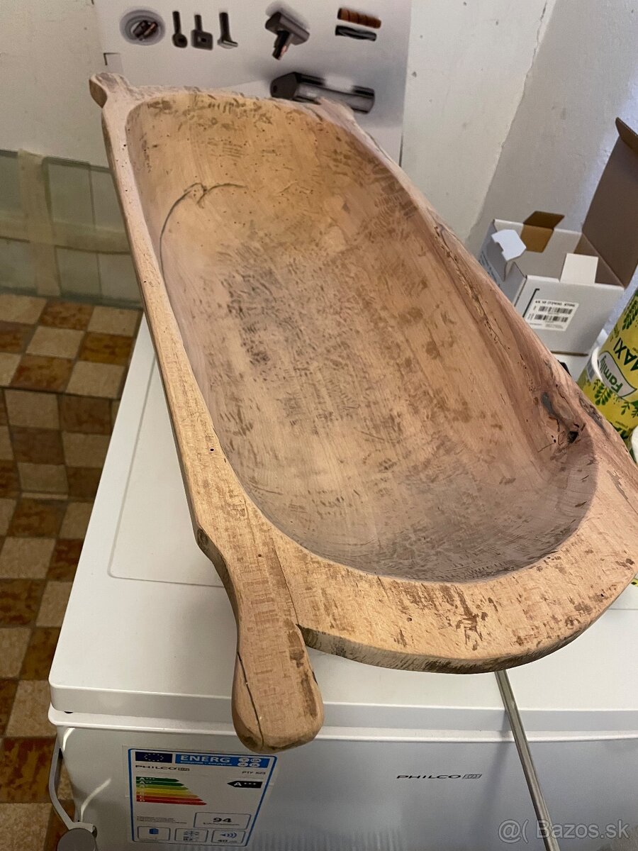 Drevené koryto ručne dlabané - 2