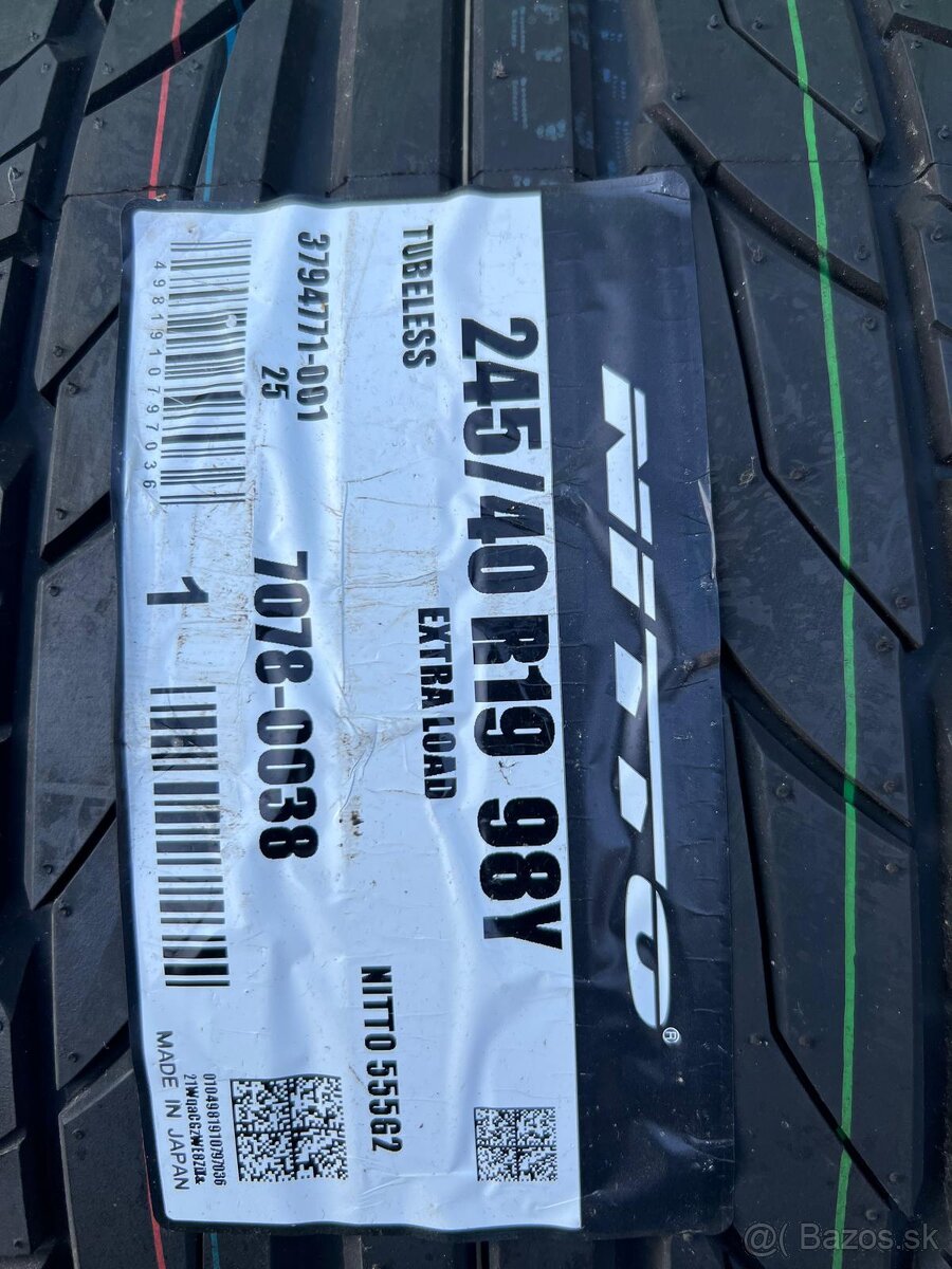 Letne pneumatiky nitto 245/40R19 - 2