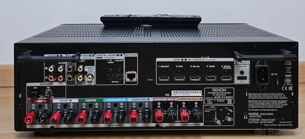 DENON AVR-X1400H / AirPlay Bluetooth Spotify Wi-Fi - 2