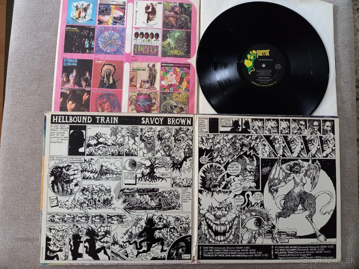 SAVOY BROWN „Hellbound Train „ /Parrot 1972/rozkl obal, b - 2