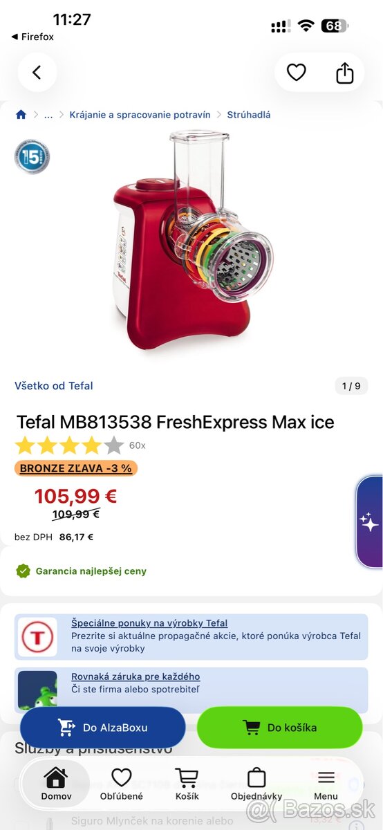 Predam kuchynsky struhak Tefal Fresh express max - 2