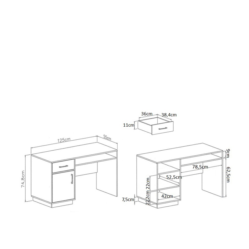 Pisaci stol (ako novy) - 2