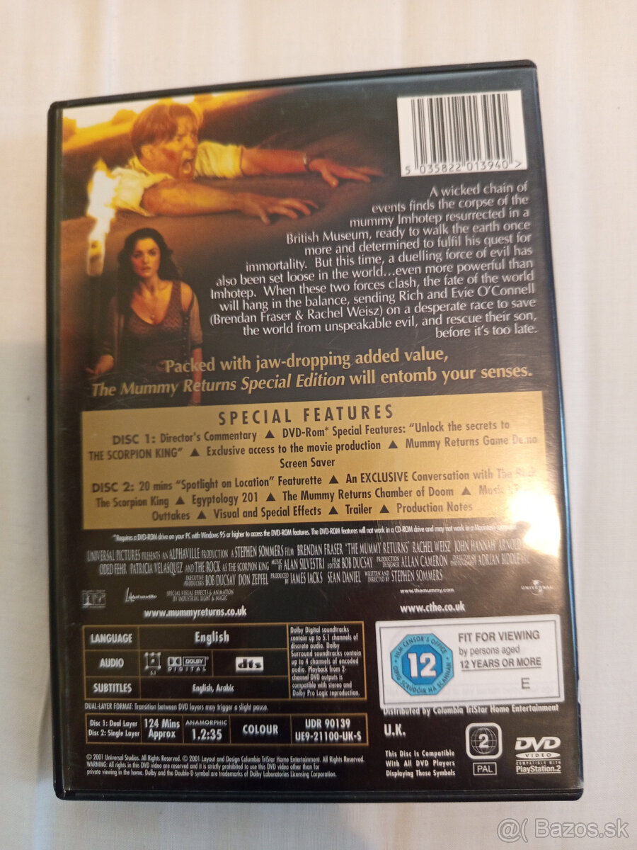 predám DVD The Mummy - Returns - 2