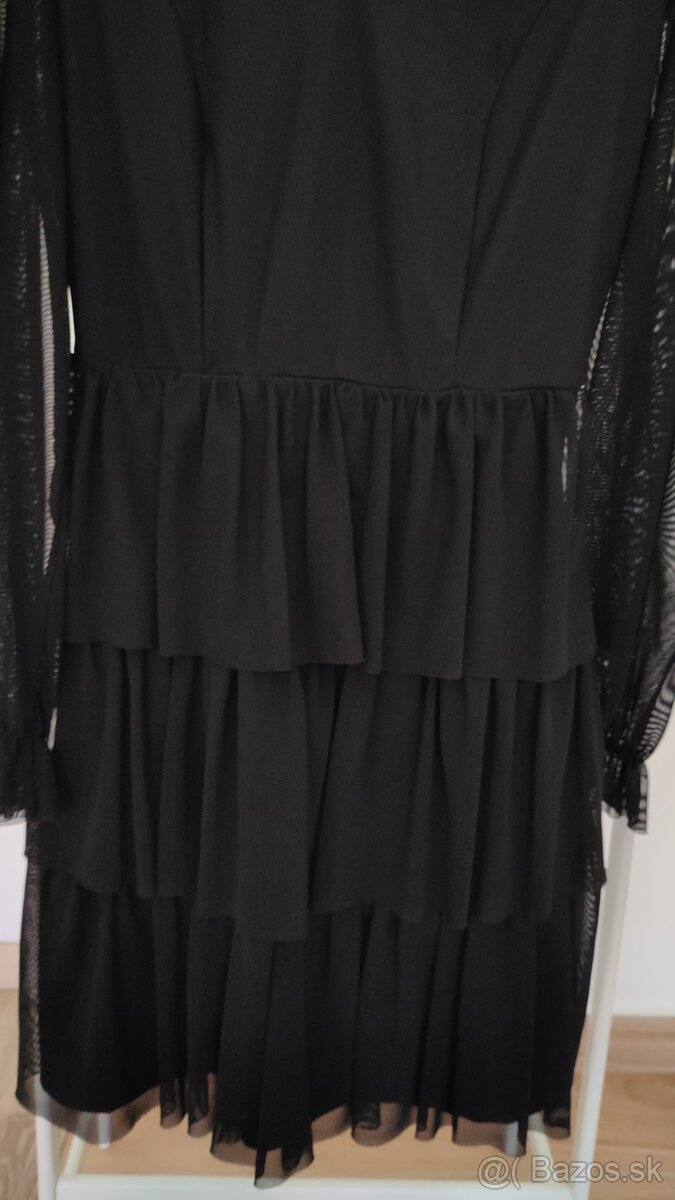 Krásne čierne šaty MOHITO veľ. S /.36 - 2