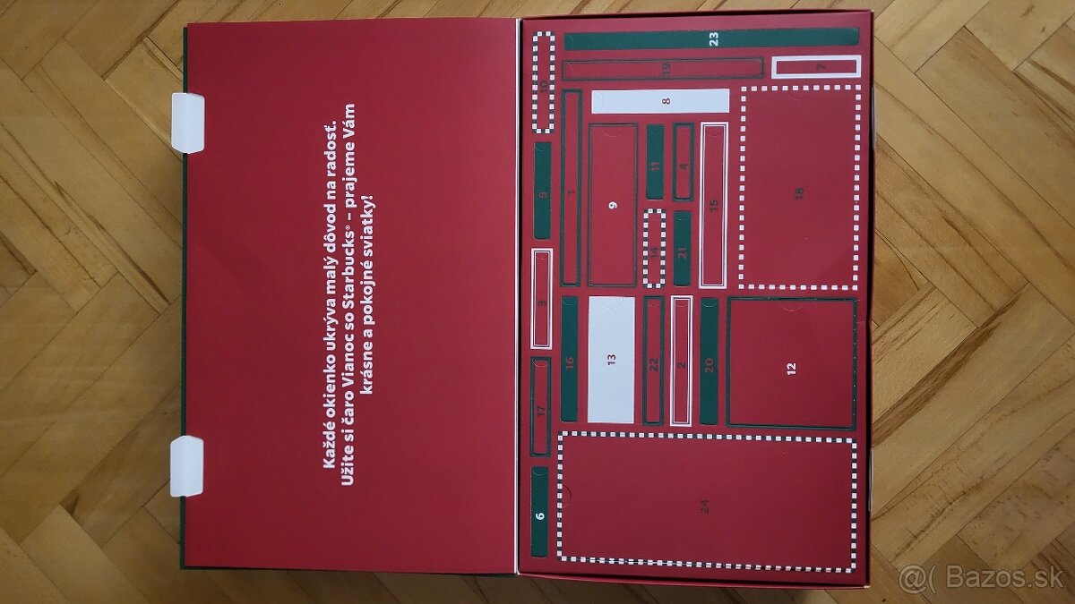 Limitovaný Starbucks adventný kalendár - 2