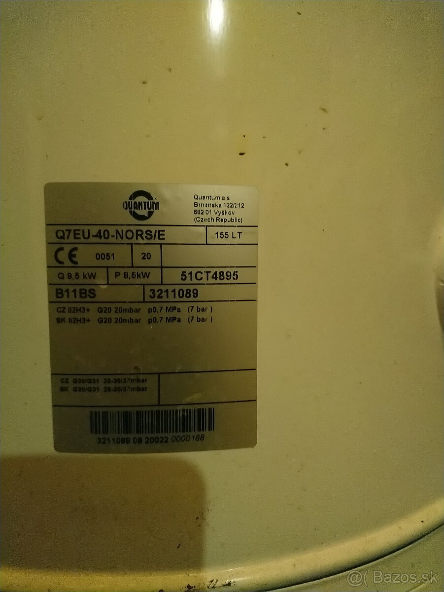 Plynový ohrievač vody - 2