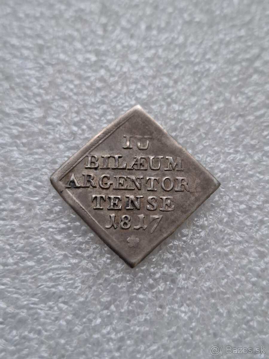 Strieborna medaila 1817 - Protest. Reformacia - 2